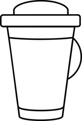 Coffee Cup Icon Drink Beverage Cafe Line Art