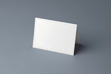 Blank White Tent Card Mockup
