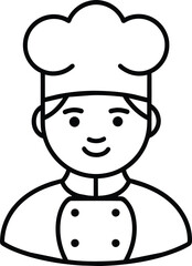cartoon chef with hat