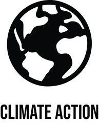 Climate Action Earth Icon Graphic