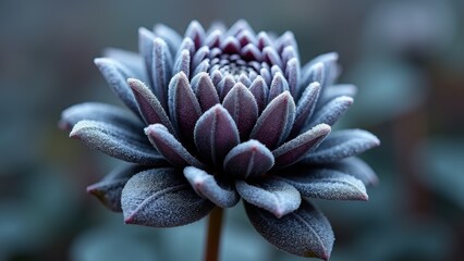 Close up Landscape of Deep Purple Flowers