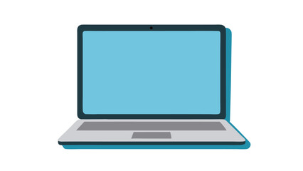 Modern laptop computer icon digital technology device