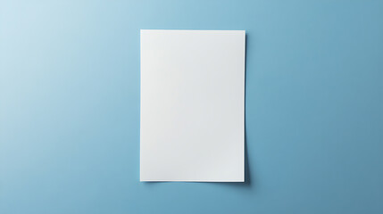 Blank White Sheet: Pristine paper for your ideas. Perfect for writing, drawing, or presentation. Minimalist backdrop, space for creativity and thoughts.