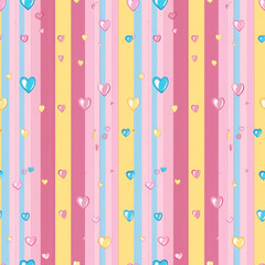 seamless pattern with hearts