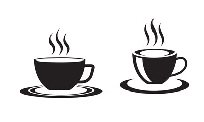Coffee cup logo icon vectors
