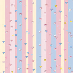 seamless pattern with hearts