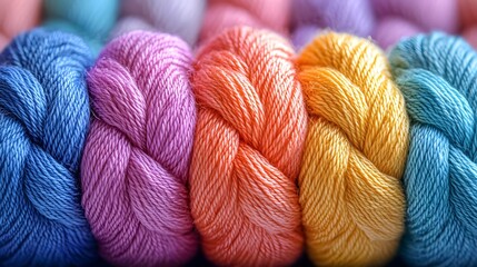 Rainbow Yarn Texture