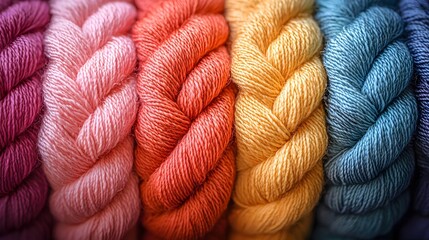 Rainbow Yarn Texture