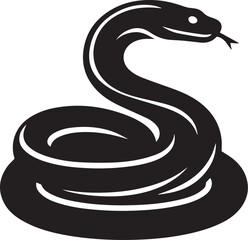 Anaconda Snake Silhouette Vector Set – Reptile Clipart for Wildlife Illustrations, Educational Designs, and Tattoo Concepts