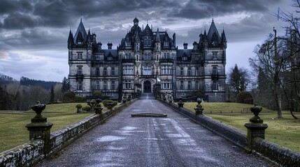 Enigmatic Shadows and Eerie Grandeur - A Mesmerizing Collection of Dark Gothic Castle Wallpapers