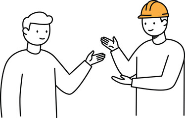 Workplace Safety Explanation - Minimalist Vector