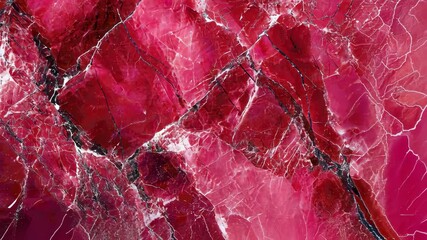 Abstract pink marble texture with white veins evokes luxury and vibrant aesthetic background