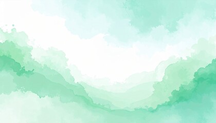 Fototapeta premium Serene landscape painting abstract nature digital art calm environment aesthetic viewpoint