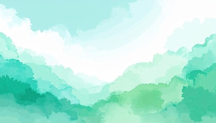 Fototapeta premium Breathtaking nature landscape serene mountains digital artwork tranquil environment aerial view peaceful concept