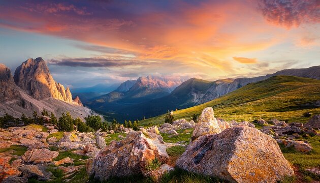 typical landscape stunning scenic view of beautiful nature rocks stones mountains cloudy sky colorful highly sought after travel destination travel explore discover enjoy