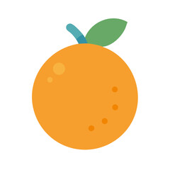 Flat design illustration of a vibrant orange on black background