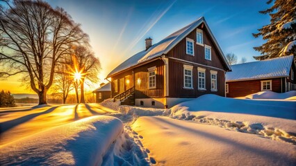 Winter Sun Architectural Photography: Golden Hour Buildings, Snowy Landscapes, Cold Weather Architecture