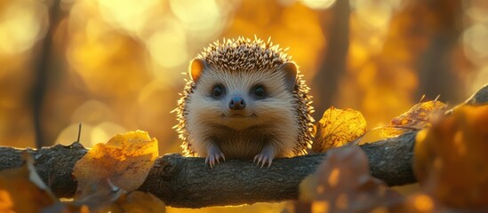 Fototapeta premium Hedgehog Autumn