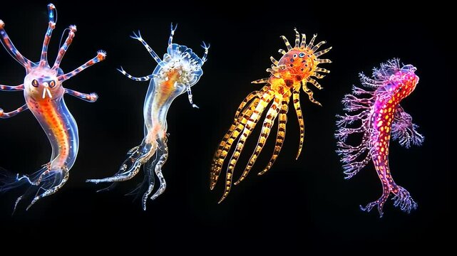 Vibrant Hydrozoans: A Symphony of Color and Form in the Deep Sea