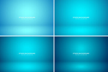 Empty studio abstract background, soft spotlight effect, smooth gradient and subtle stage lighting. Perfect for product showcases, presentations, branding, elegant display setup. Vector illustration