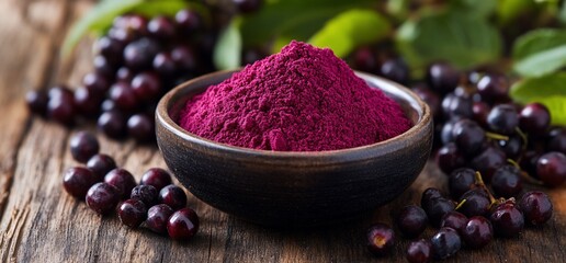 Berry powder healthy food product
