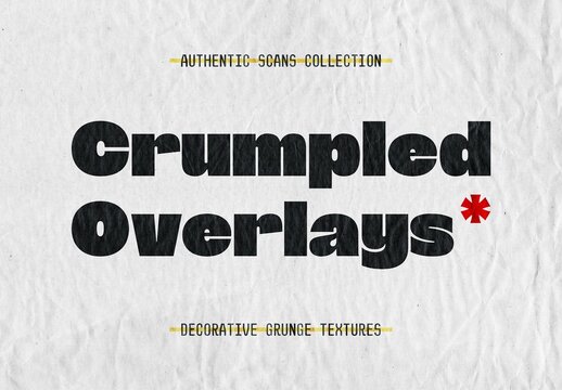Crumpled Paper Textures Collection