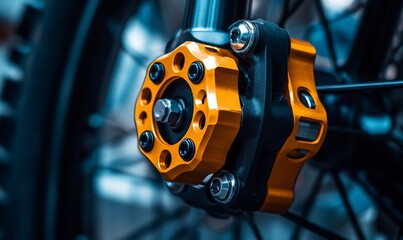 Bicycle wheel hub detail
