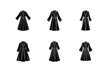 robe sketch icon silhouette vector illustration