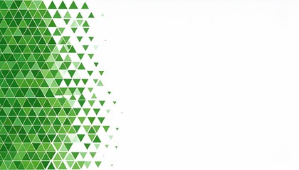 Green Triangle Fade Abstract Geometric Pattern
