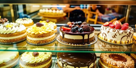 Tempting Pastries: A Shop Window Showcase