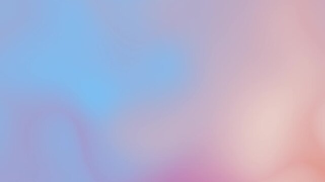 Blurred Gradient Abstract animation Background, modern Colorful liquid effect, soft multicolor Holographic backdrop, smooth gradient transition, Soft Gradient Cycle Slow Motion Background.