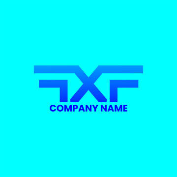 FXF monogram logo for business