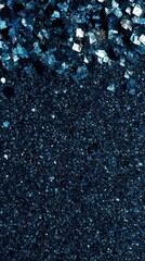 Dark Blue Glitter Texture Close Up Shot Showing Sparkle and Shine for Festive Backgrounds and Designs Abstract Art