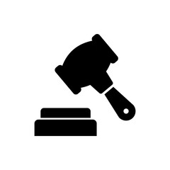 gavel icon, modern vector isolated on white background.