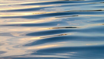Gentle waves lapping on serene water surface tranquil lake nature photography calm environment close-up peaceful concept
