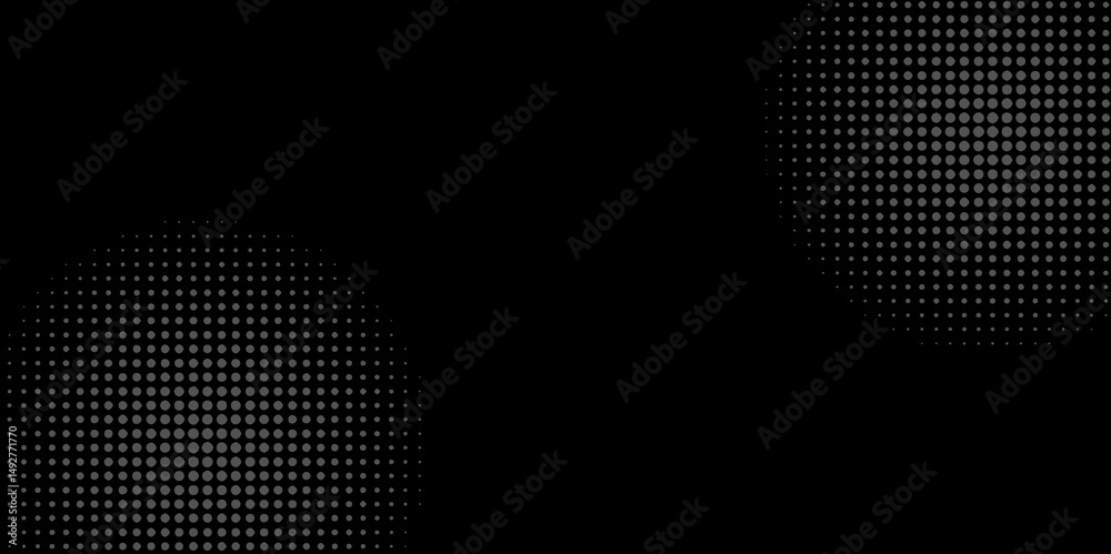 Poster abstract modern gradient black and grey background with halftone dots pattern design. vector illustr