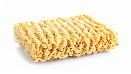 Instant Noodles A Close-Up Shot of Dried Noodle Blocks