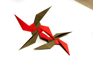 Modular paper star. Origami star