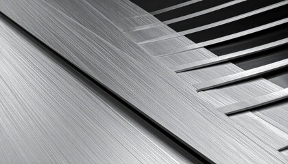 Obraz premium Metal surface reflection techniques industrial setting abstract photography close-up view modern aesthetics