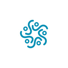 Modern circuit connect tech logo design