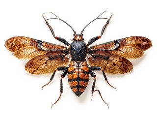 Fototapeta premium Detailed Insect Specimen - Decorative Arrangement