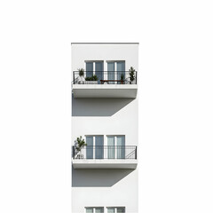 Fototapeta premium Modern Apartment Building Facade