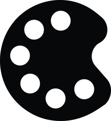 Fototapeta premium paint palette icon vector illustration