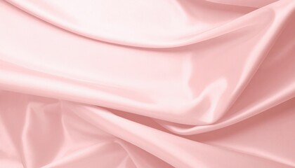 Obraz premium Elegant draped pink satin fabric textile design studio soft lighting abstract concept
