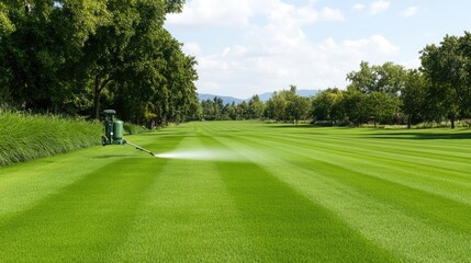 Green lawn maintenance