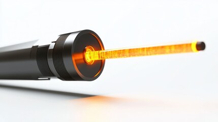 Laser technology isolated on white background