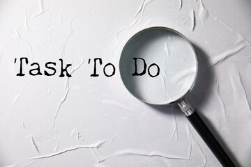 task to do with magnifier