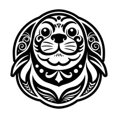 A glyph style icon of dreamcatcher spiritual symbol