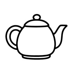 Obraz premium Simple Teapot Line Drawing