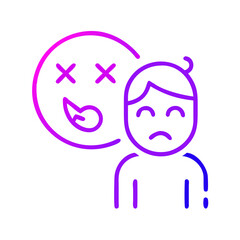 Obraz premium Confused State of Mind: A person struggles with internal conflict and an emotional state, a visual representation of the inner emotional struggle and confusion.